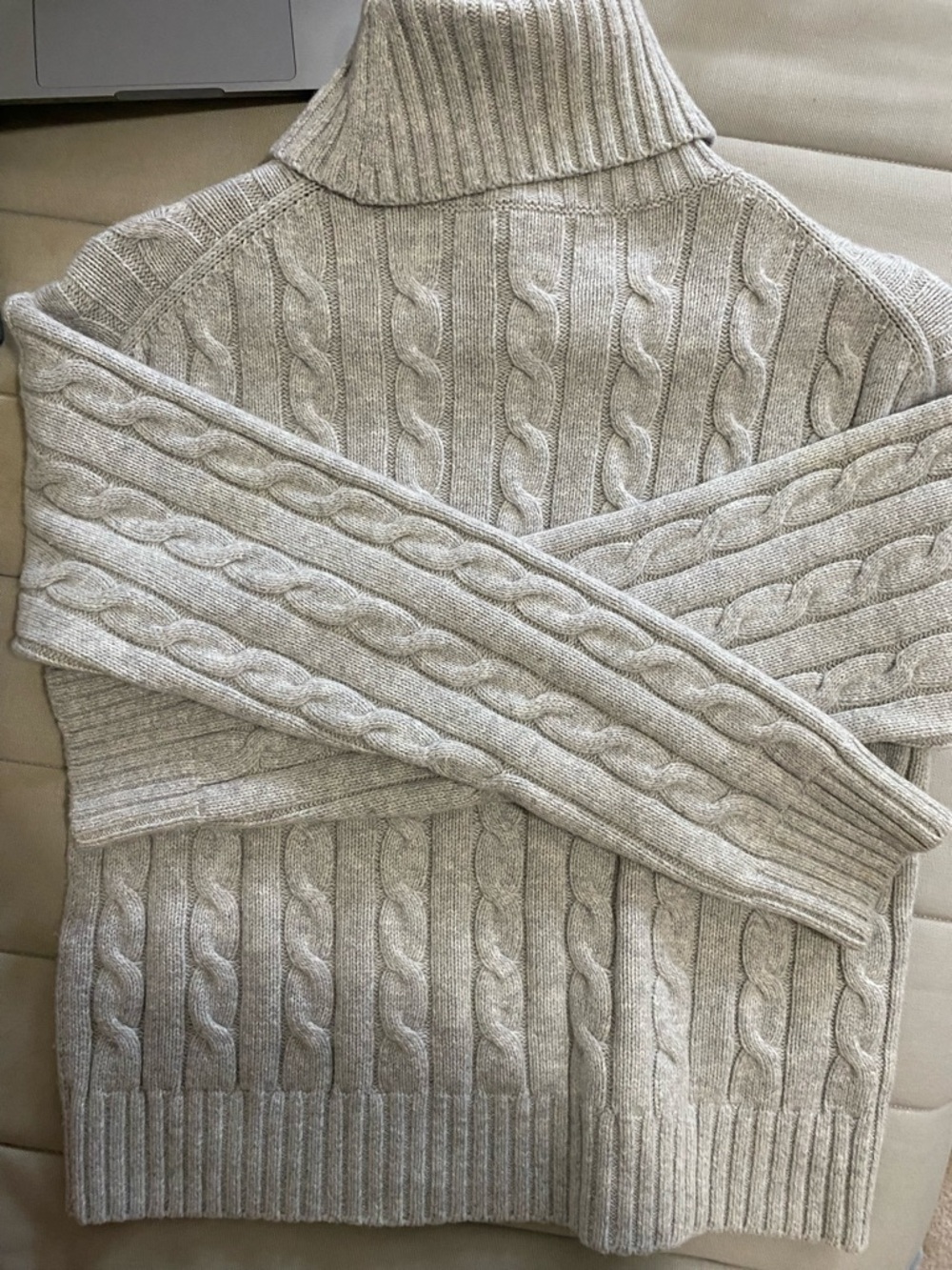 Sunday Best Cable Knit Turtleneck Sweater - Picture 7 of 8